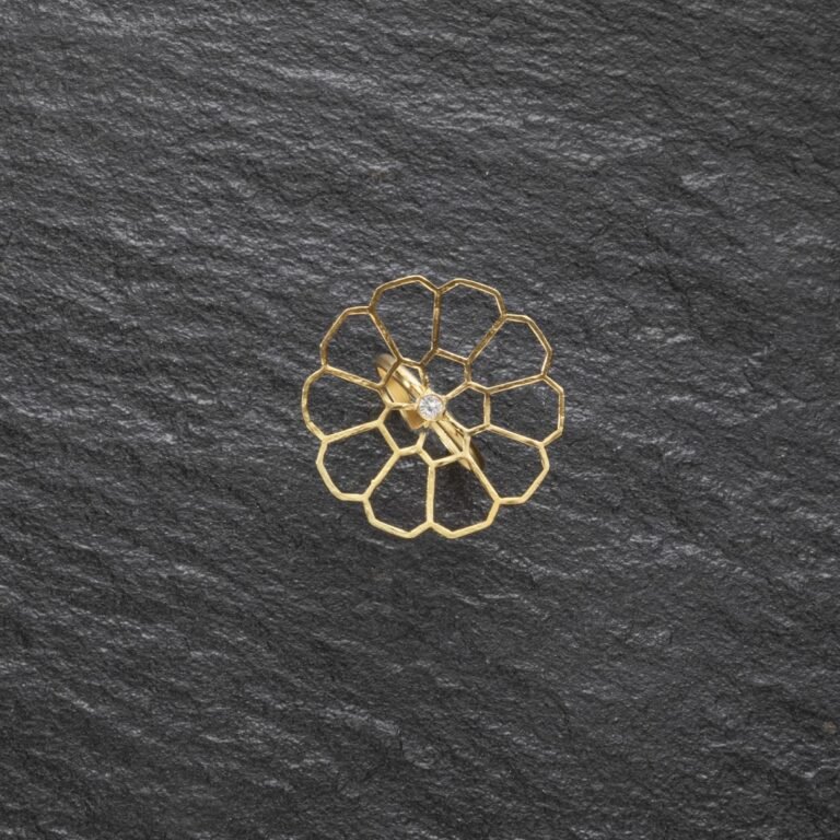 Χειροποίητο Δαχτυλίδι Gold Ζιρκόν - Image 3
