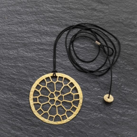 Χειροποίητο Κολιέ Gold Dream Catcher