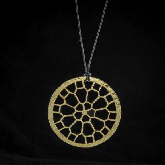 Χειροποίητο Κολιέ Gold Dream Catcher