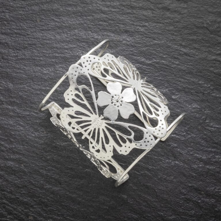 Χειροποίητο Βραχιόλι Silver Smashing Butterflies - Image 3