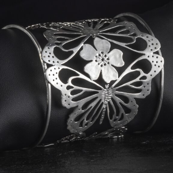 Χειροποίητο Βραχιόλι Silver Smashing Butterflies