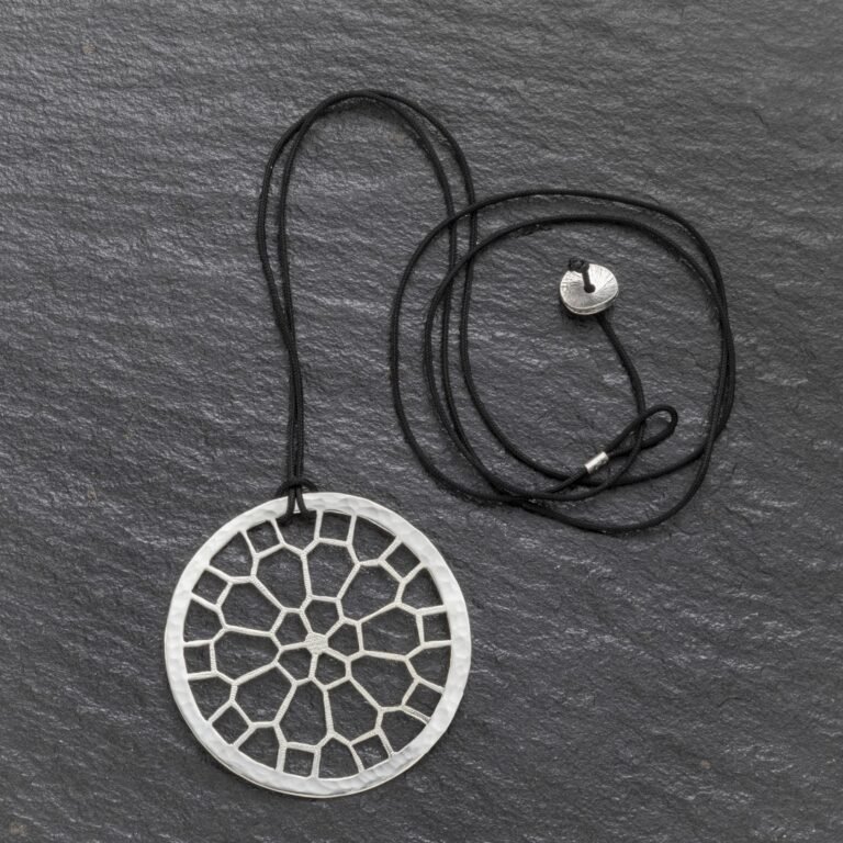 Χειροποίητο Κολιέ Silver Dream Catcher - Image 2