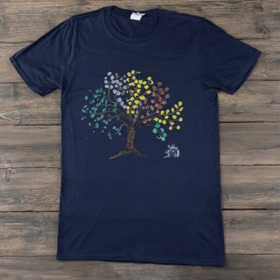 Ανδρικό Τ-shirt Δέντρο Μπλε Σκούρο