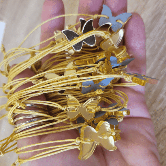 Βραχιολάκι Άνοιξε τα φτερά σου ασημένιο