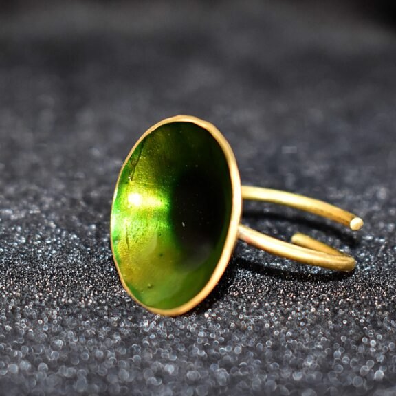 Χειροποιητο Δαχτυλίδι Bullet Green