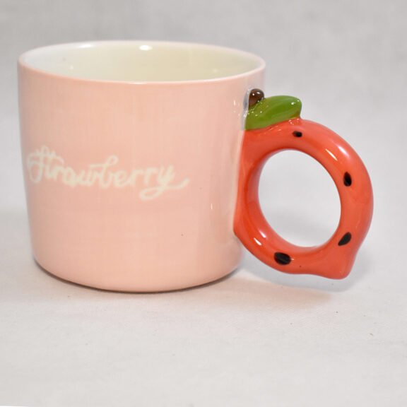 Κεραμική Κούπα Pink Strawberry