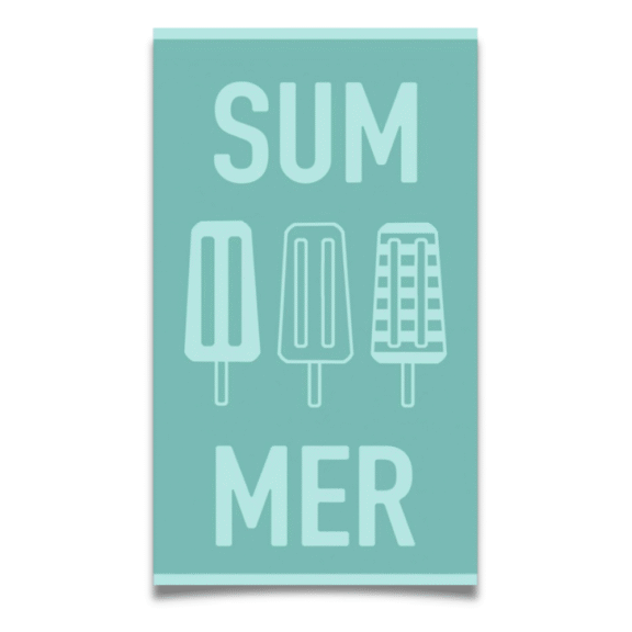Πετσέτα Θαλάσσης Mint Summer Fun