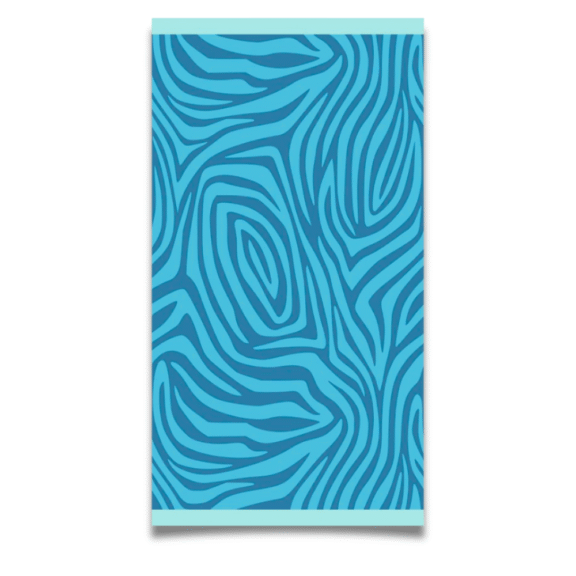 Πετσέτα Θαλάσσης Zebra Blue Pattern