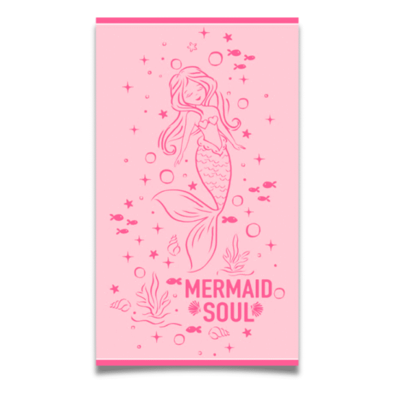 Πετσέτα Θαλάσσης Pink Mermaid Magic