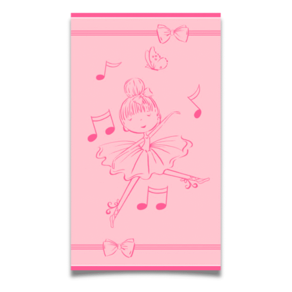 Πετσέτα Θαλάσσης Pink Dance Star