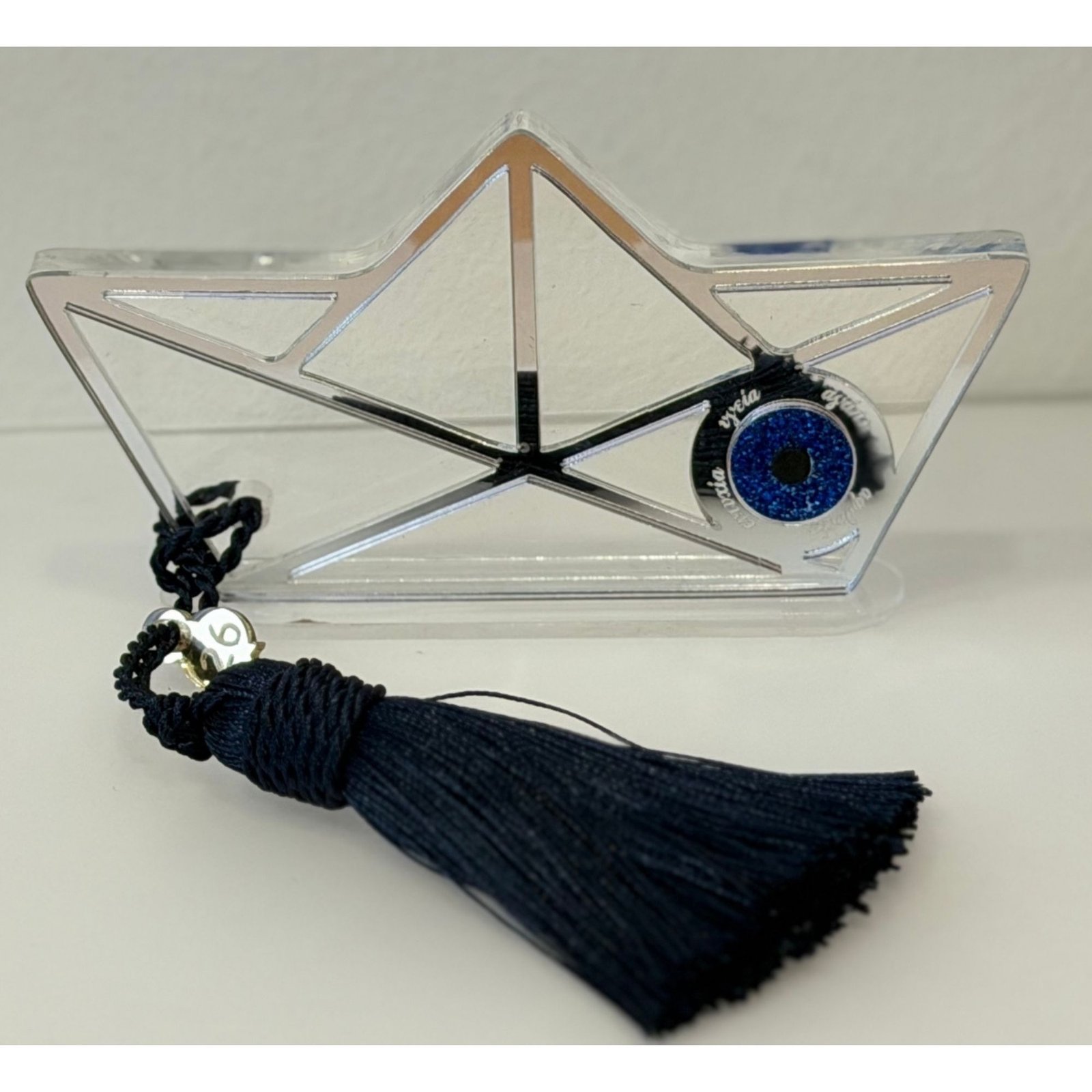 Επιτραπέζιο Διακοσμητικό Καραβάκι Περίγραμμα Silver