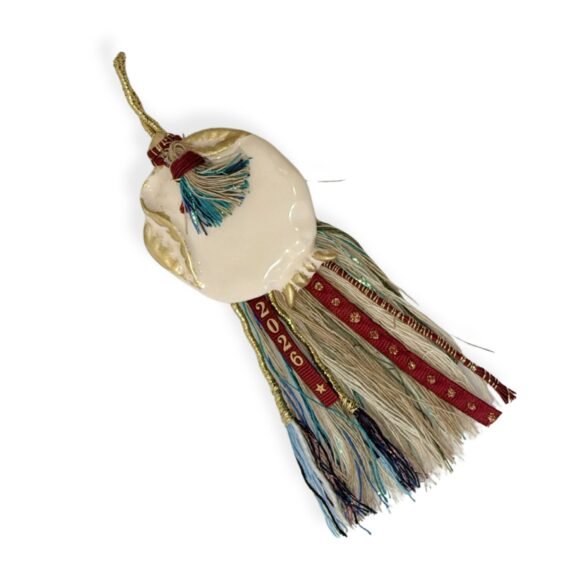 Κεραμικό Ρόδι Αυτοσχέδια Φούντα