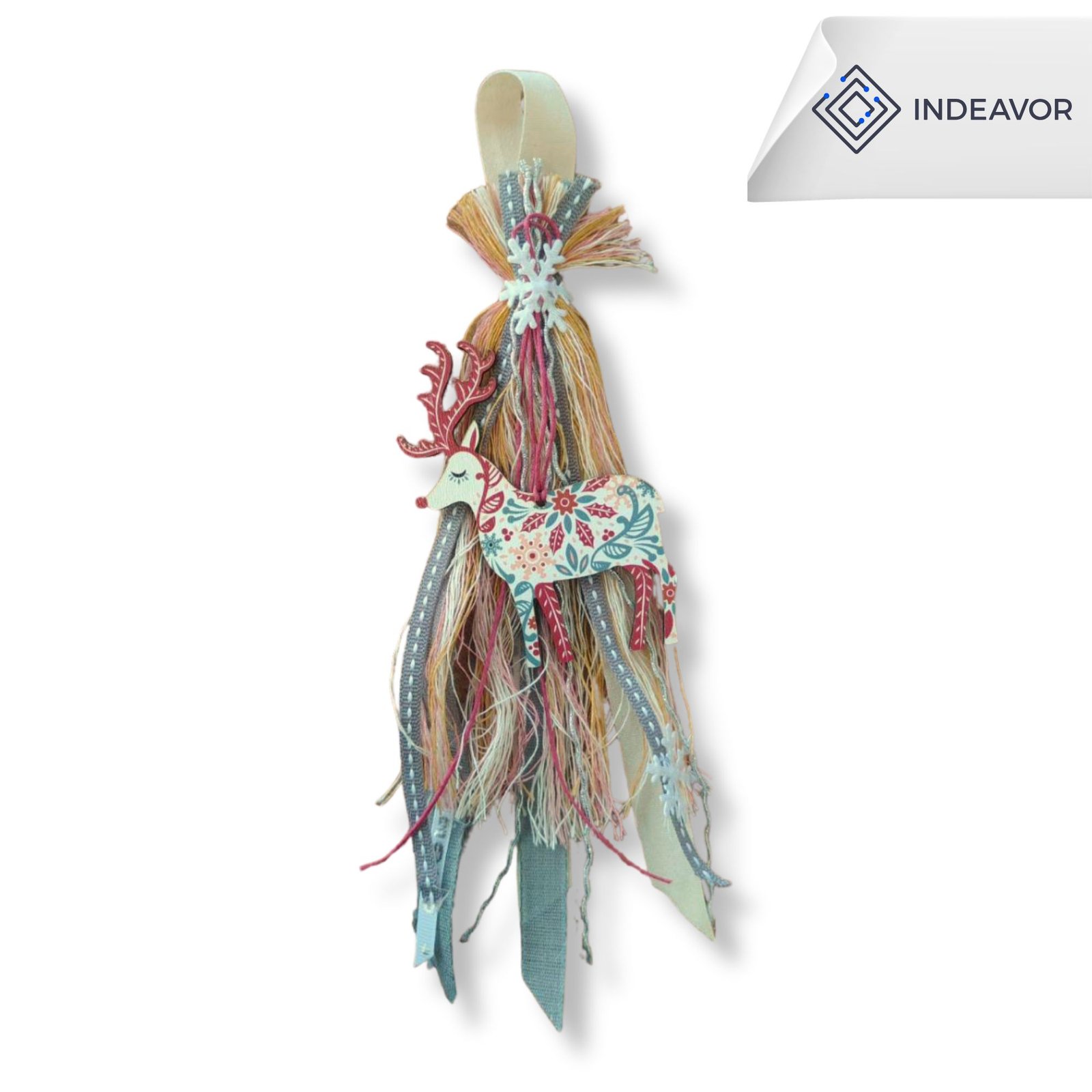 Χειροποίητο Στολίδι Πολύχρωμος Τάρανδος