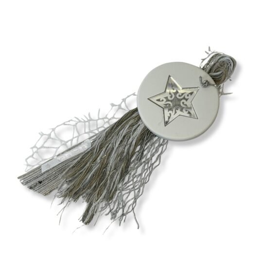 Κρεμαστό Κεραμικό Στολίδι SILVER STAR