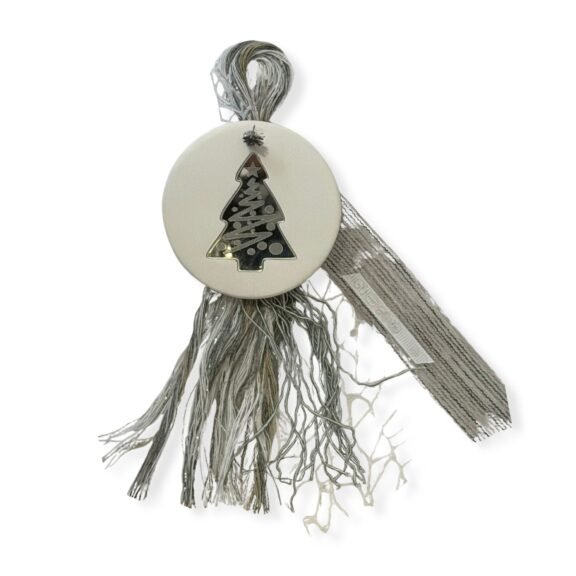 Κρεμαστό Κεραμικό Στολίδι SILVER TREE