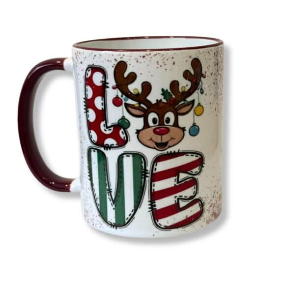 Πορσελάνινη Κούπα Love & Reindeer