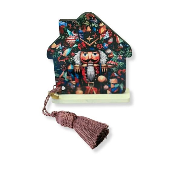 Ξύλινο Επιτραπέζιο Γούρι Σπίτι Καρυοθραύστης Large