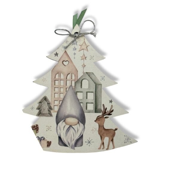 Ξύλινο Στολίδι Δέντρο Pastel