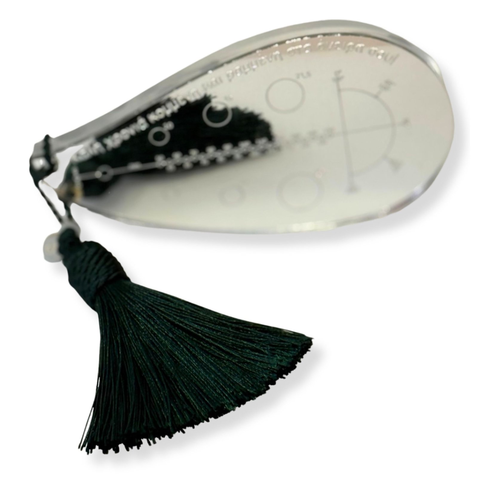 Επιτραπέζιο Γούρι Καμπυλόγραμμο Ασημί