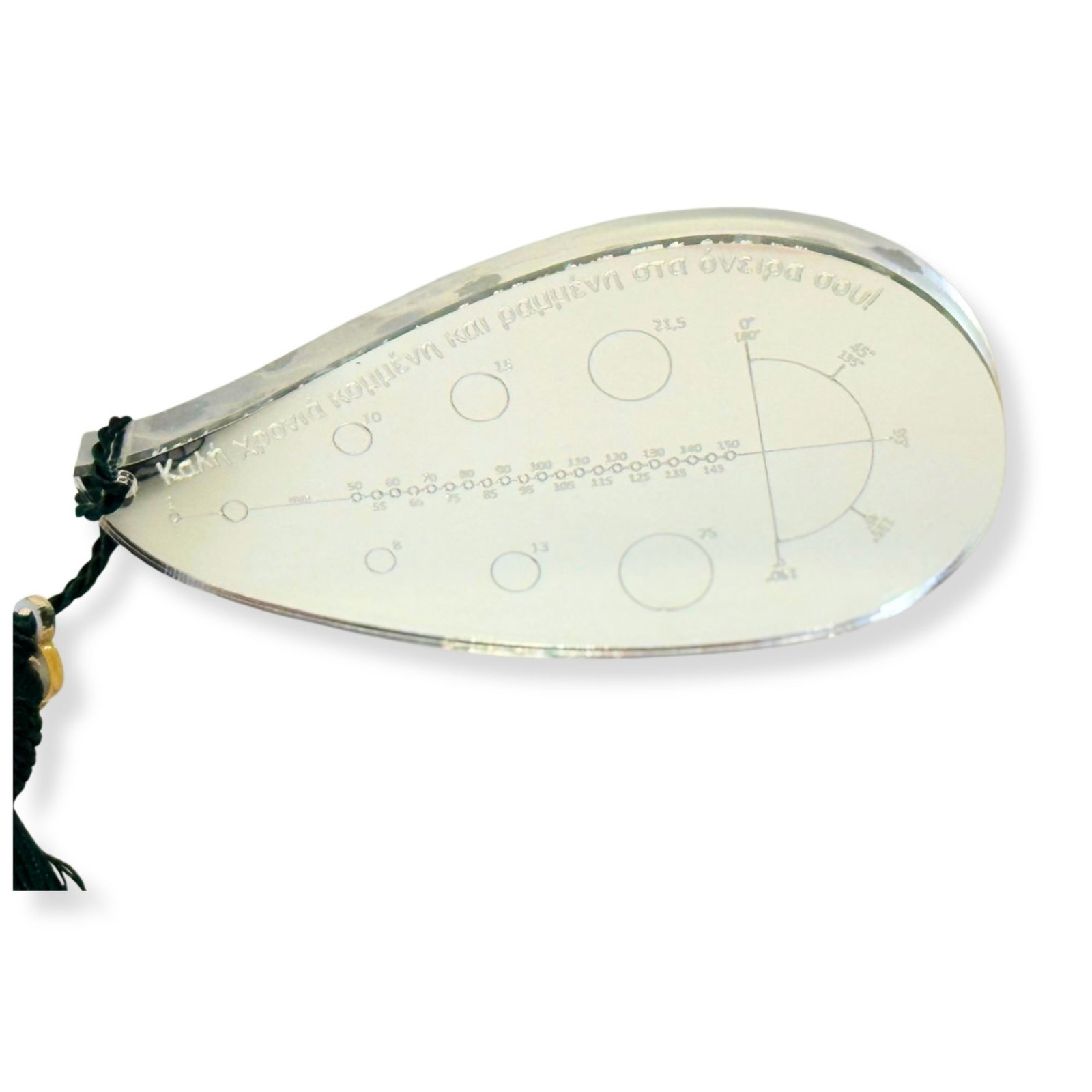 Επιτραπέζιο Γούρι Καμπυλόγραμμο Ασημί - Image 3