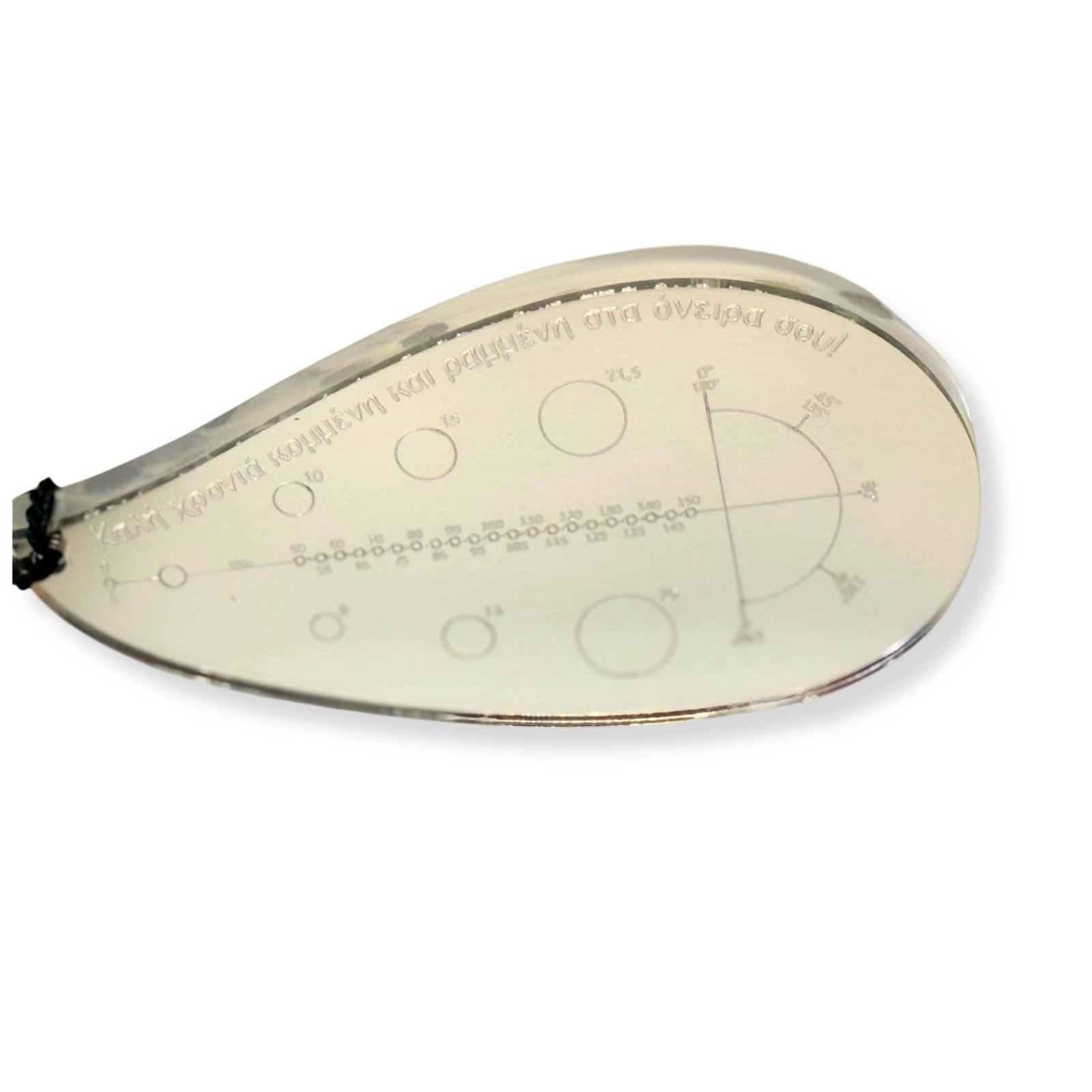 Επιτραπέζιο Γούρι Καμπυλόγραμμο Χρυσό