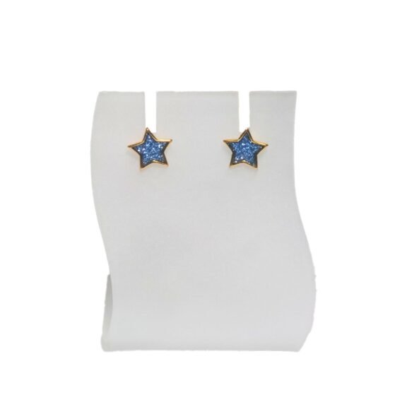 Σκουλαρίκια Gliter Blue Star