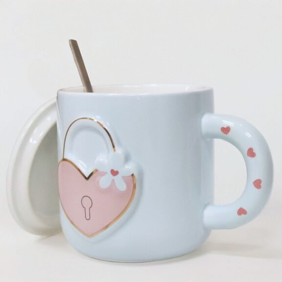Κούπα Heart Lock Baby Blue