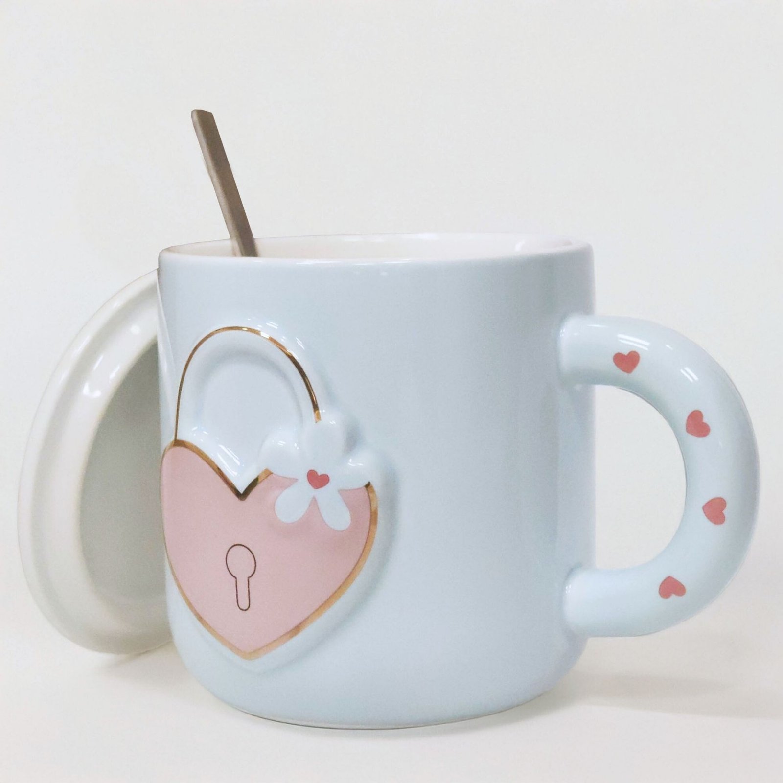 Κούπα Heart Lock Baby Blue - Image 2