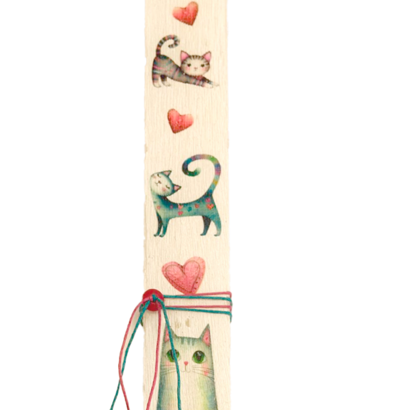 Λαμπάδα Cat Lover Blue