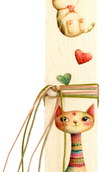 Λαμπάδα Cat Lover Orange