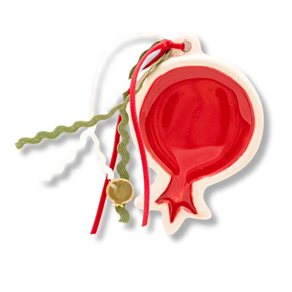 Κεραμικό Επιτραπέζιο Πλακέ Ρόδι Γυαλιστερό