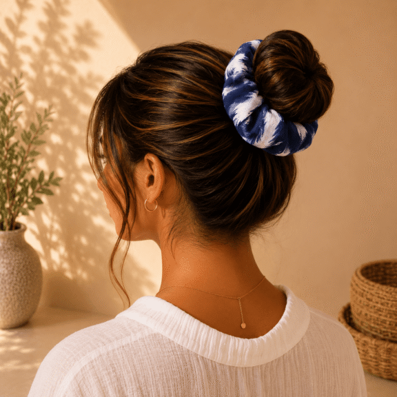 Υφασμάτινο Scrunchie Arctic Mist