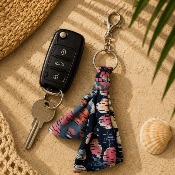 Υφασμάτινο Bag Charm Midnight Bloom