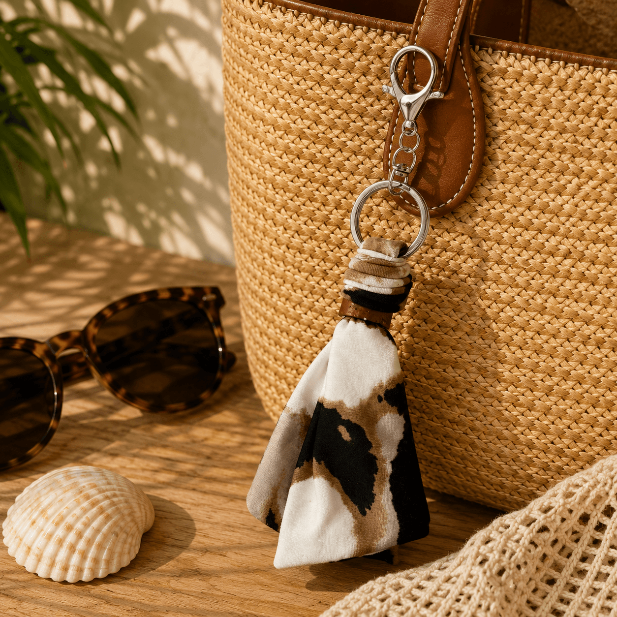 Υφασμάτινο Bag Charm Safari Chic