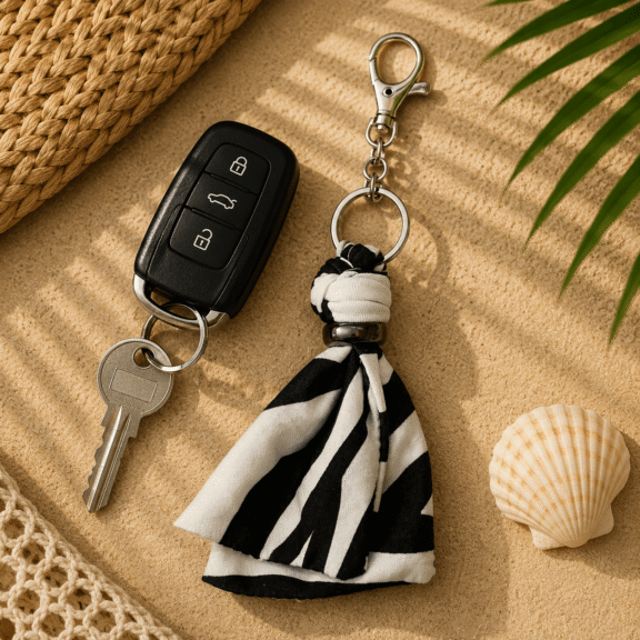 Υφασμάτινο Bag Charm Zebra Mood