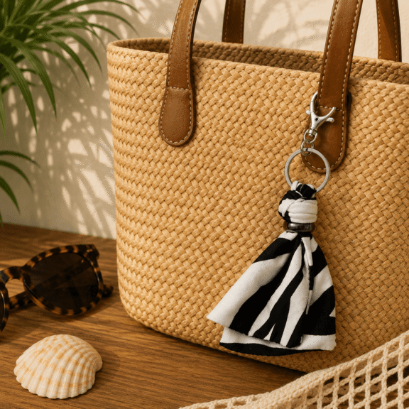 Υφασμάτινο Bag Charm Zebra Mood