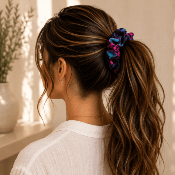 Υφασμάτινο Scrunchie Electric Bloom