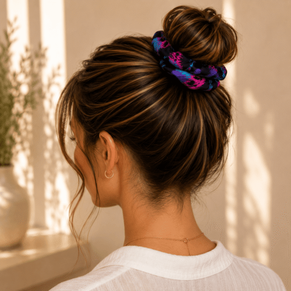 Υφασμάτινο Scrunchie Electric Bloom