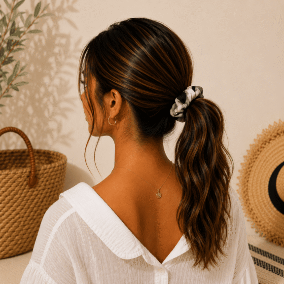 Υφασμάτινο Scrunchie Jungle Smoke
