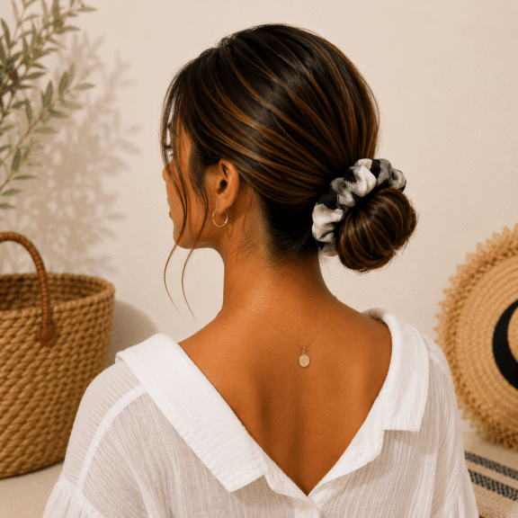 Υφασμάτινο Scrunchie Jungle Smoke