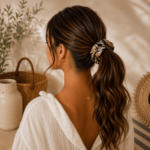 Υφασμάτινο Scrunchie Safari Sunset