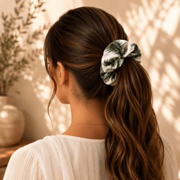 Υφασμάτινο Scrunchie Sage Mirage
