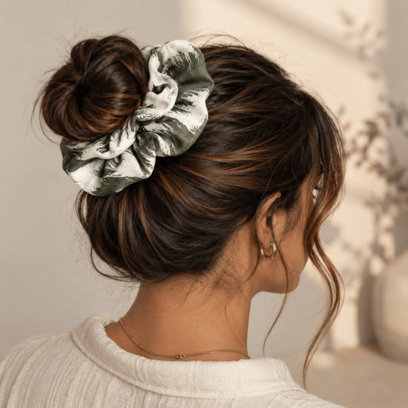 Υφασμάτινο Scrunchie Sage Mirage