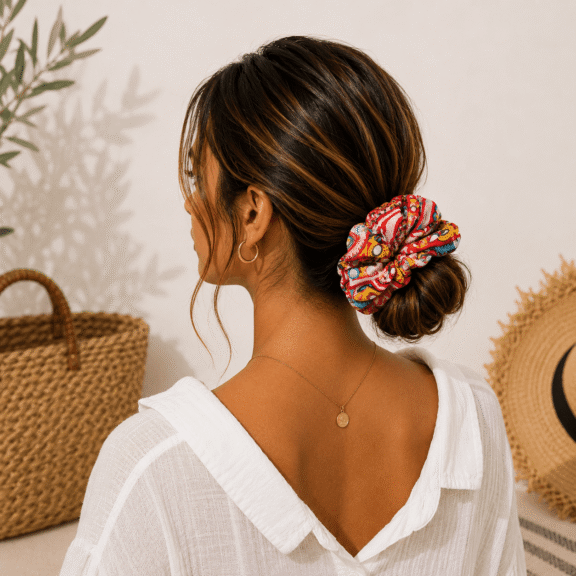 Υφασμάτινο Scrunchie Fiesta Bloom