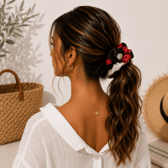 Υφασμάτινο Scrunchie Retro Pop
