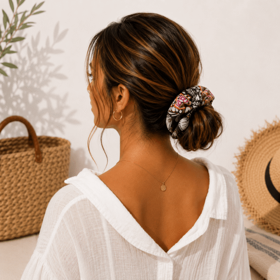 Υφασμάτινο Scrunchie Tribal Ember