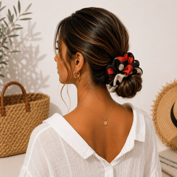 Υφασμάτινο Scrunchie Retro Pop