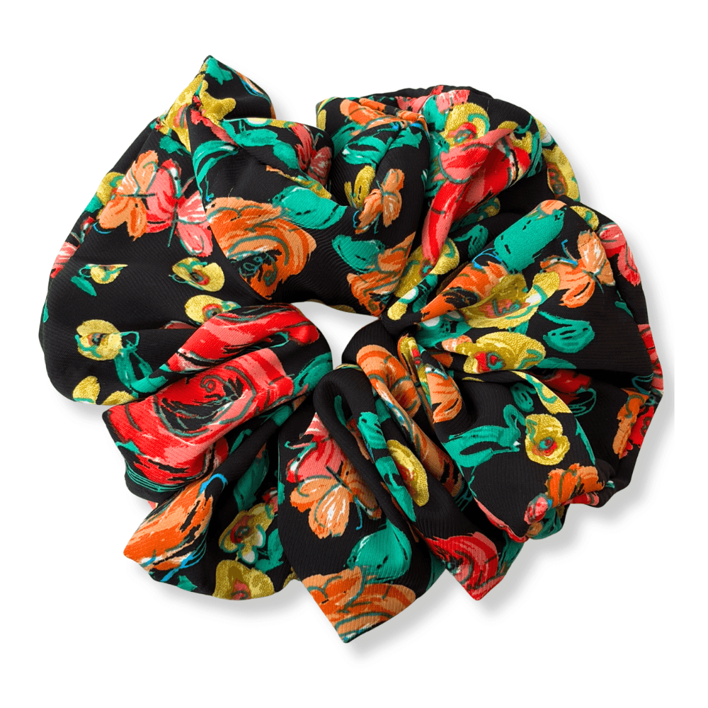 Υφασμάτινο Scrunchie Midnight Garden - Image 3