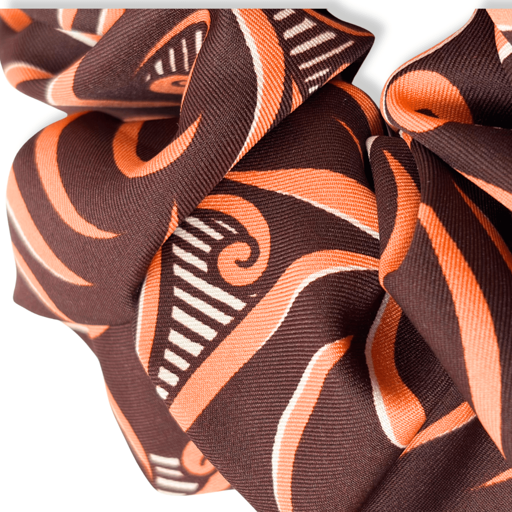 Υφασμάτινο Scrunchie Copper Paisley - Image 4