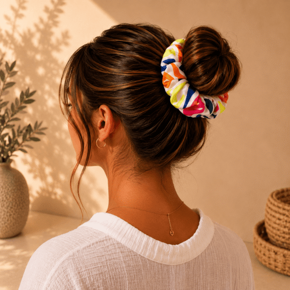 Υφασμάτινο Scrunchie Sunset Pop